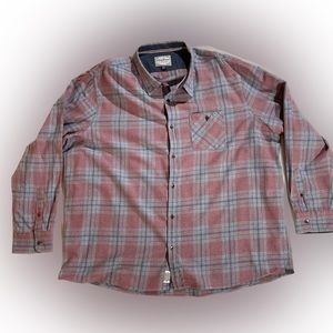 Flag & Anthem, Soft & Light Flannel, 3XL, Red & Gray